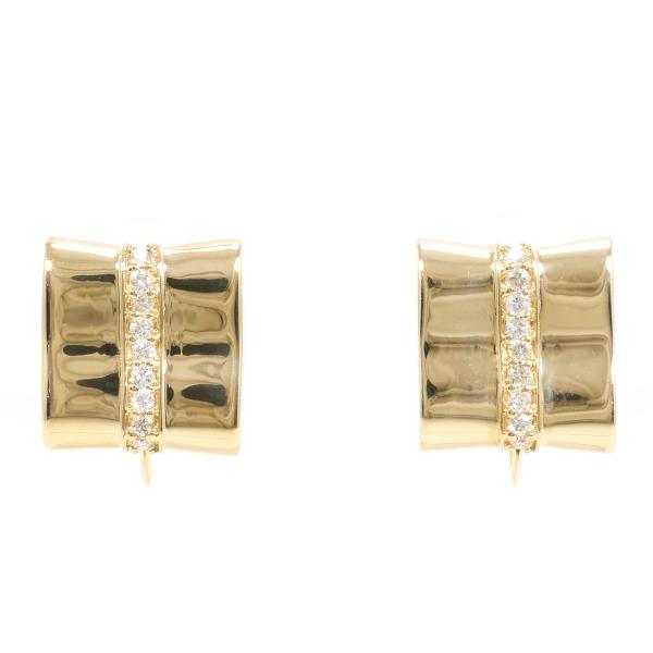 K18 Yellow Gold Diamond Earrings