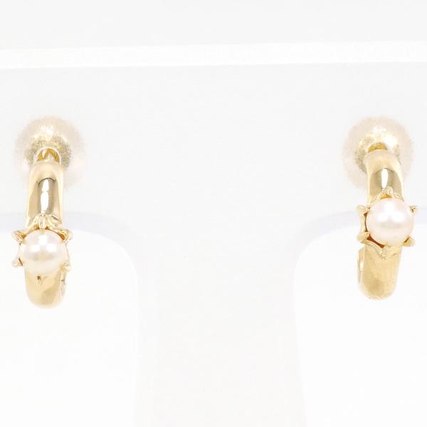 4℃ K18YG Pearl Earrings Jewelry in Pristine Condition