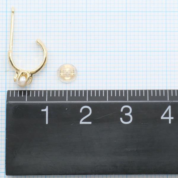 4℃ K18YG Pearl Earrings Jewelry in Pristine Condition