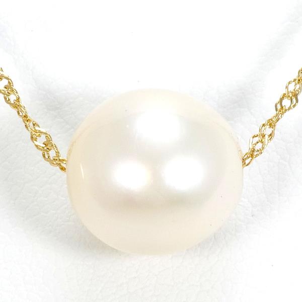 K18 Yellow Gold Pearl Necklace in Pristine Condition