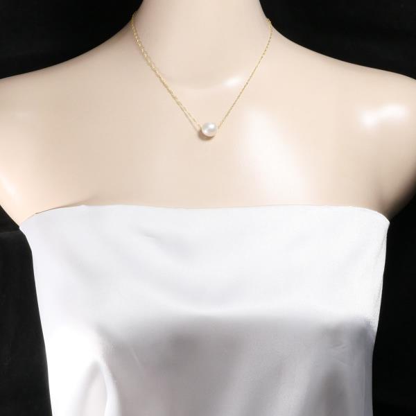 K18 Yellow Gold Pearl Necklace in Pristine Condition