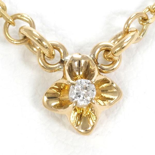 K18 Yellow Gold Diamond Necklace in Pristine Condition