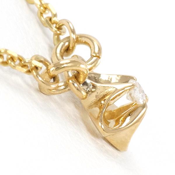 K18 Yellow Gold Diamond Necklace in Pristine Condition