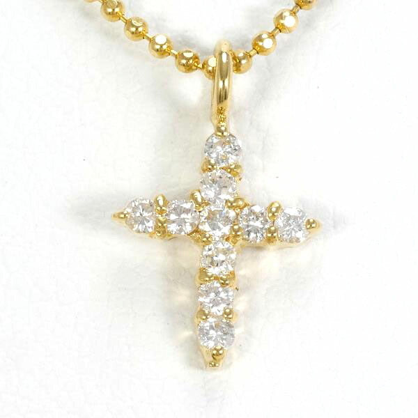 K18 Yellow Gold Diamond Necklace in Pristine Condition