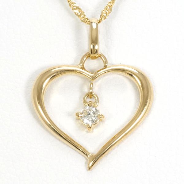 K18 Yellow Gold Diamond Necklace in Pristine Condition