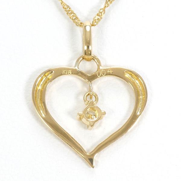 K18 Yellow Gold Diamond Necklace in Pristine Condition