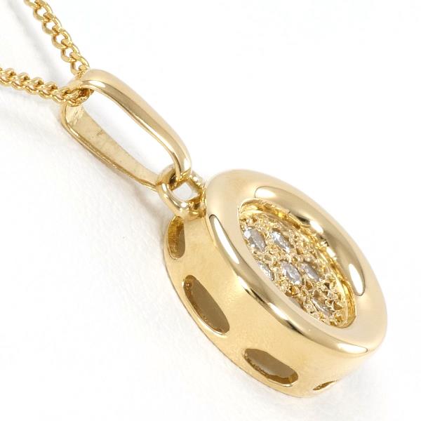 K18 Yellow Gold Diamond Necklace in Pristine Condition