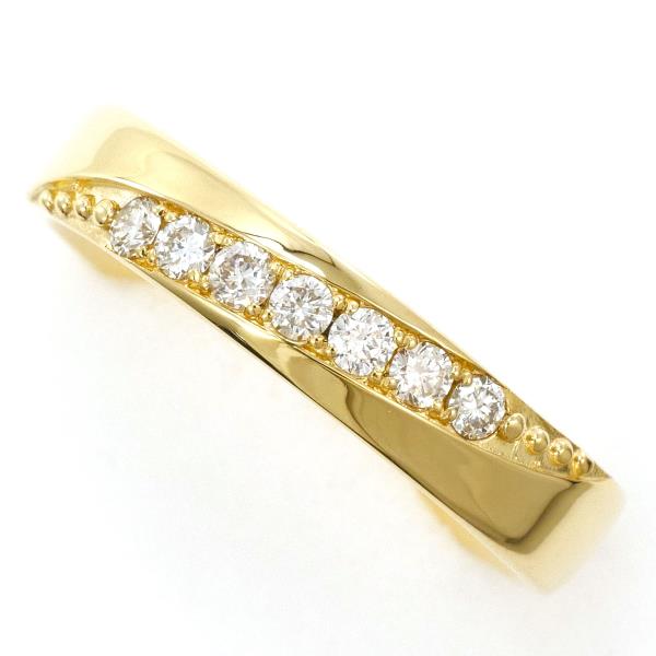 K18 Yellow Gold Diamond Ring 13 in Pristine Condition