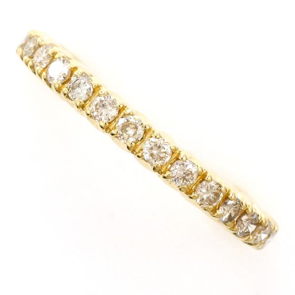 K18 Yellow Gold Diamond Ring 15 in Excellent Condition