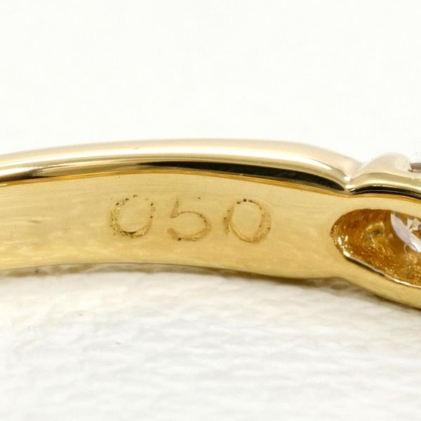 K18 Yellow Gold Diamond Ring 15 in Excellent Condition