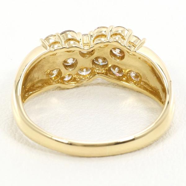 K18 Yellow Gold Diamond Ring 16