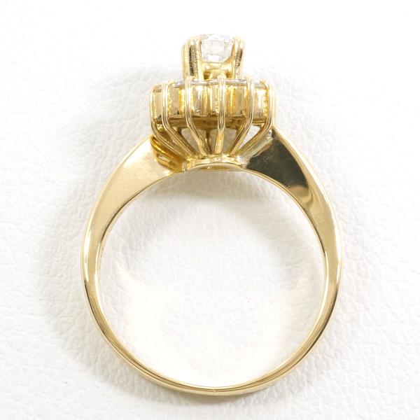 K18 Yellow Gold Diamond Ring 8.5