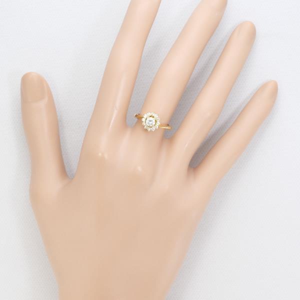 K18 Yellow Gold Diamond Ring 8.5