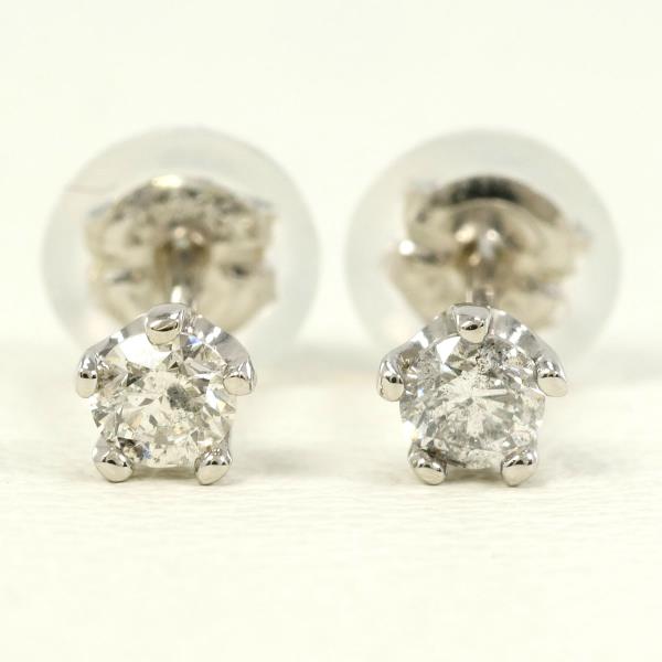 PT900 Platinum Diamond Earrings in Pristine Condition