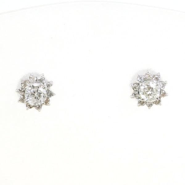 PT900 Platinum Diamond Earrings in Pristine Condition