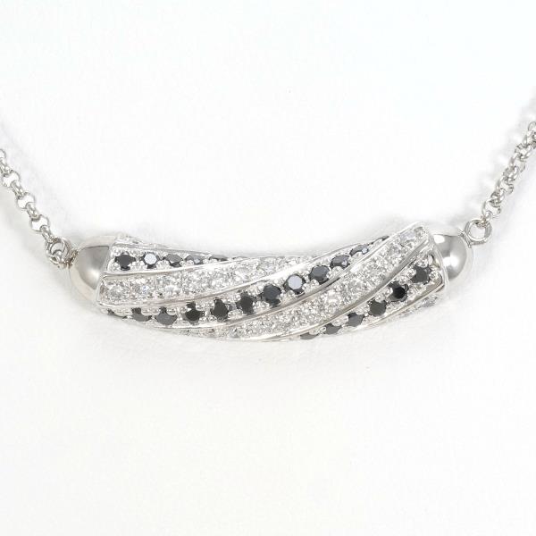 PT900 Platinum Black Diamond Necklace 0.81ct