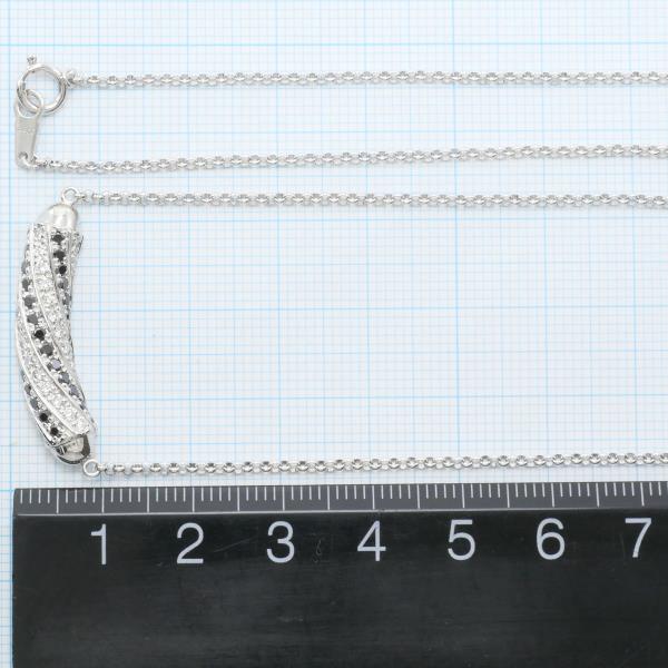 PT900 Platinum Black Diamond Necklace 0.81ct