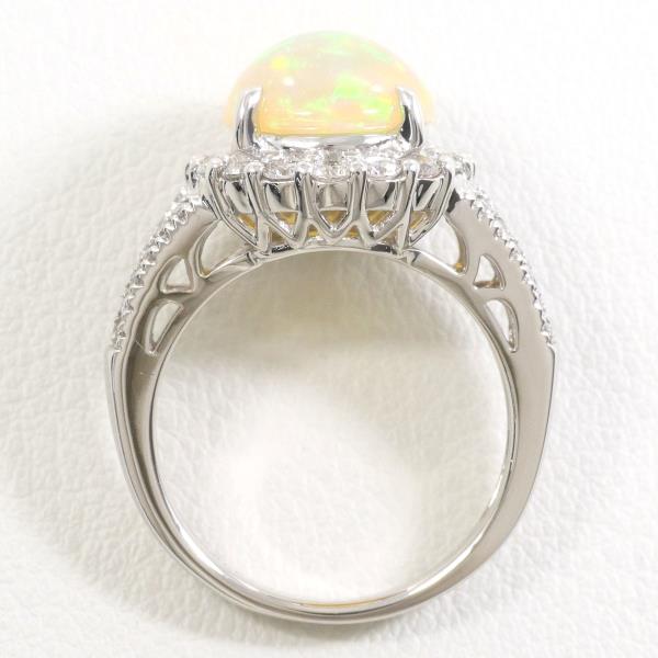 PT900 Platinum Opal Ring 10.5