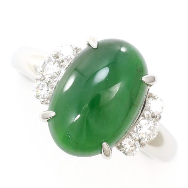 PT900 Platinum Jade Ring 10