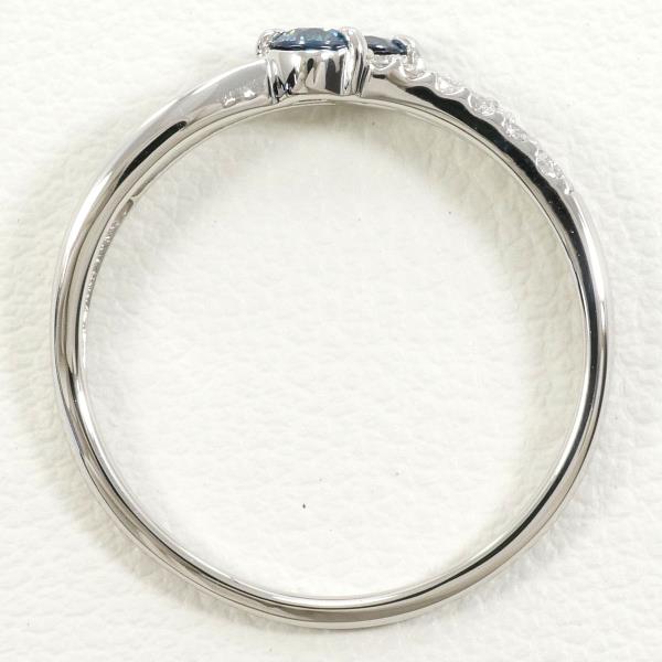 PT950 Platinum Blue Diamond Ring 11.5 in Excellent Condition