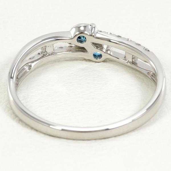 PT950 Platinum Blue Diamond Ring 11.5 in Excellent Condition