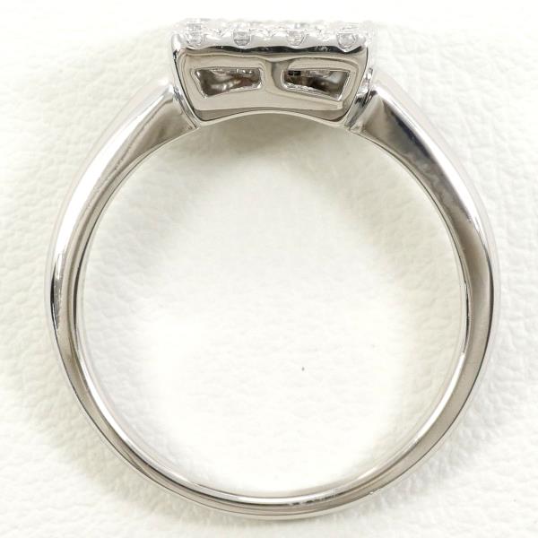 PT900 Platinum Ring Black Diamond 12.5 in Excellent Condition