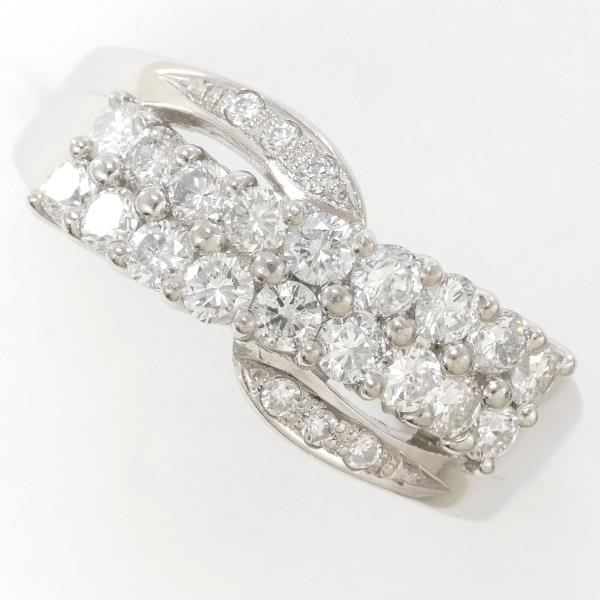 PT900 Platinum Diamond Ring 12.5