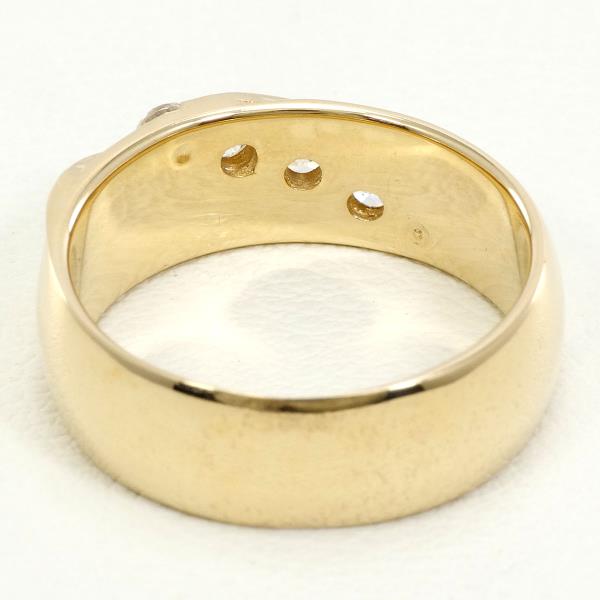 K14 Yellow Gold Zirconia Ring in Excellent Condition