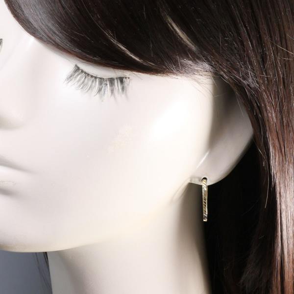 K10 Yellow Gold Earrings in Pristine Condition