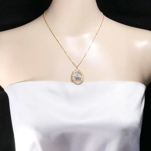 K18 Yellow White Pink Gold Necklace