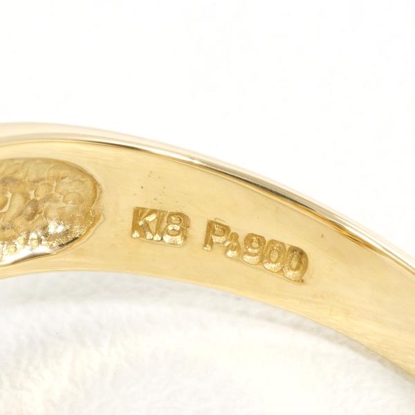 PT900 Platinum K18 Yellow Gold Diamond Ring