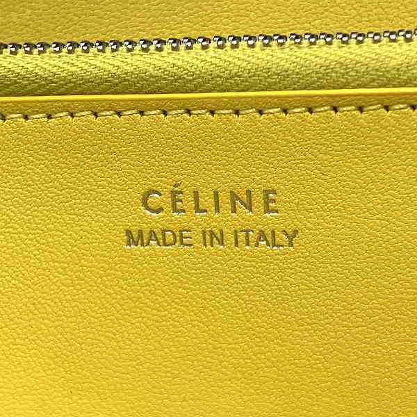 Celine Leather Grey Long Wallet