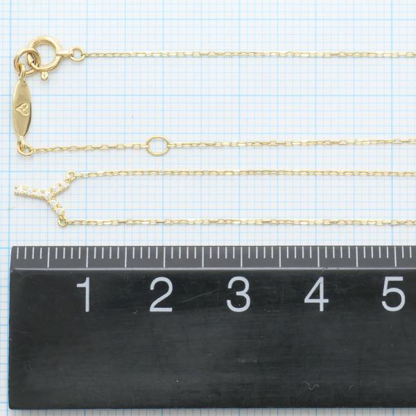 K18 Yellow Gold Diamond Necklace in Excellent Condition