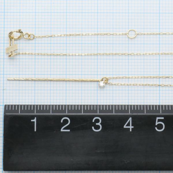 K10YG Yellow Gold Diamond Necklace in Pristine Condition