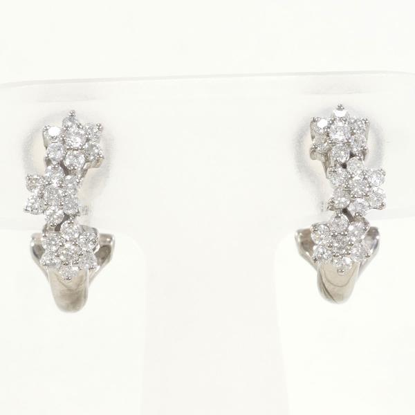 K18 White Gold Diamond Earrings 0.35ct