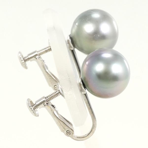 K14 White Gold Pearl Earrings in Excellent Condition