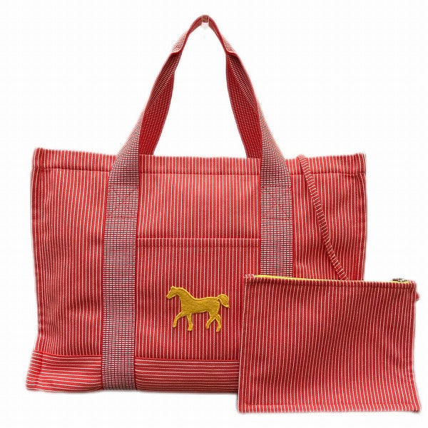 Hermes Cotton Canvas Mothers Tote Bag