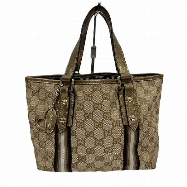 Gucci GG Canvas Leather Tote Bag 139261