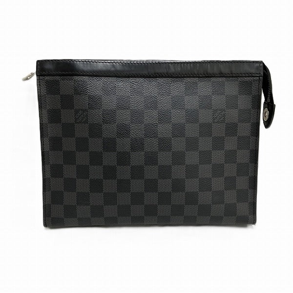 Louis Vuitton Damier Graphite Pochette Voyage MM Clutch N41696