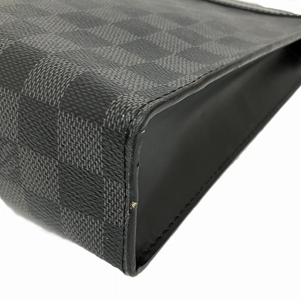 Louis Vuitton Damier Graphite Pochette Voyage MM Clutch N41696