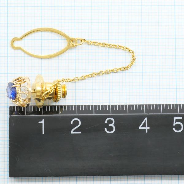 K18 Yellow Gold Sapphire Pin Brooch