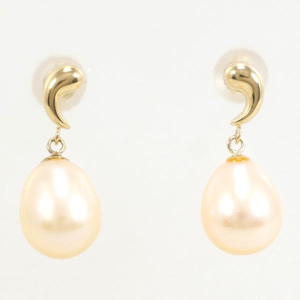 K18 Yellow Gold Pearl Earrings