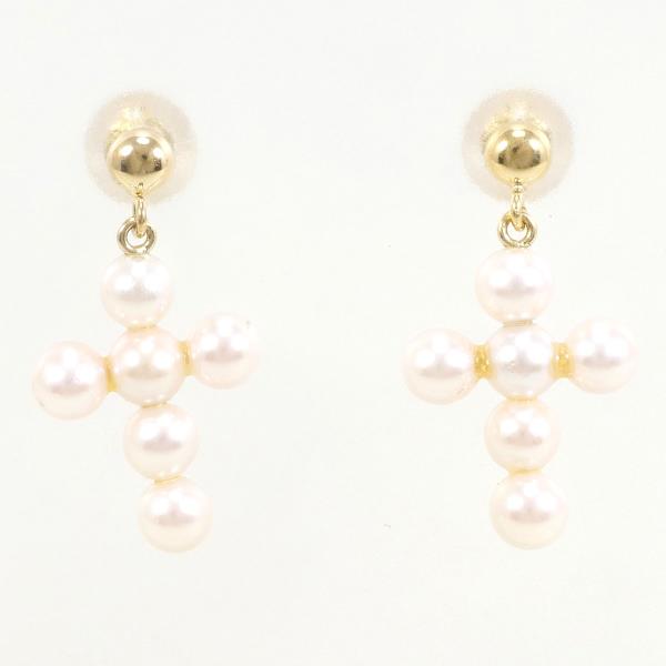 K18 Yellow Gold Pearl Earrings