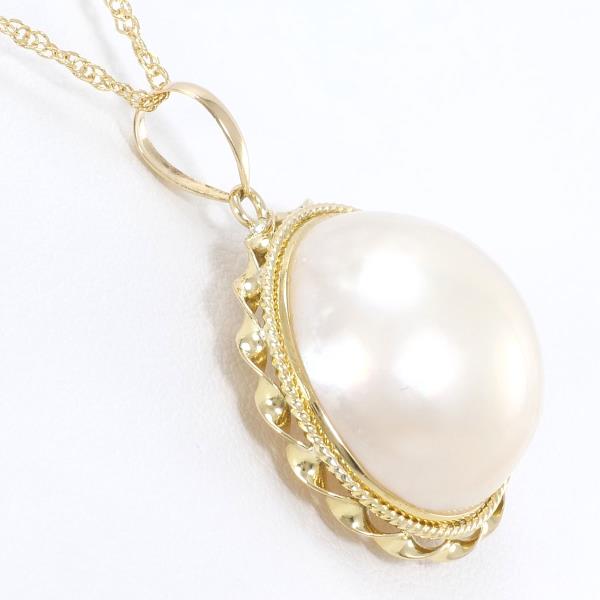 K18 Yellow Gold Mabe Pearl Necklace