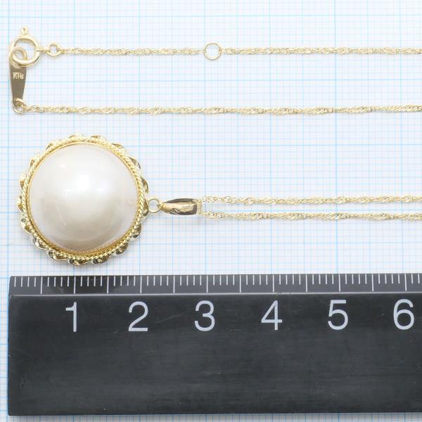 K18 Yellow Gold Mabe Pearl Necklace