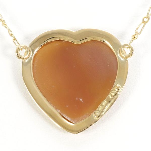 K18 Yellow Gold Shell Cameo Necklace