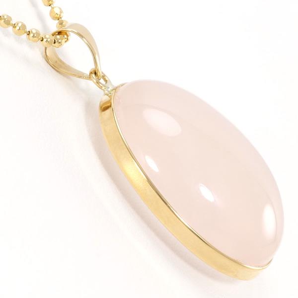 K18 Yellow Gold Rose Quartz Necklace