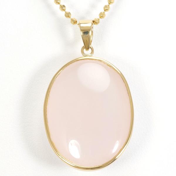 K18 Yellow Gold Rose Quartz Necklace