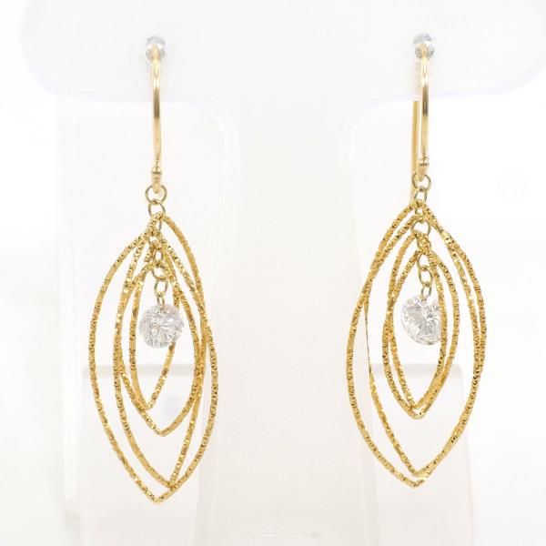 K18 Yellow Gold Diamond Earrings