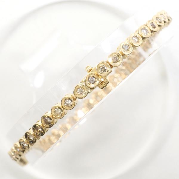 K18 Yellow Gold Brown Diamond Bracelet